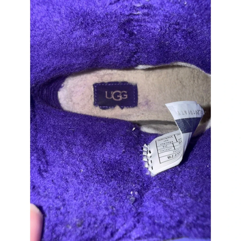 UGG Classic Clear Mini Purple Tie Dye Waterproof Boots 1120778 Womens Size 7